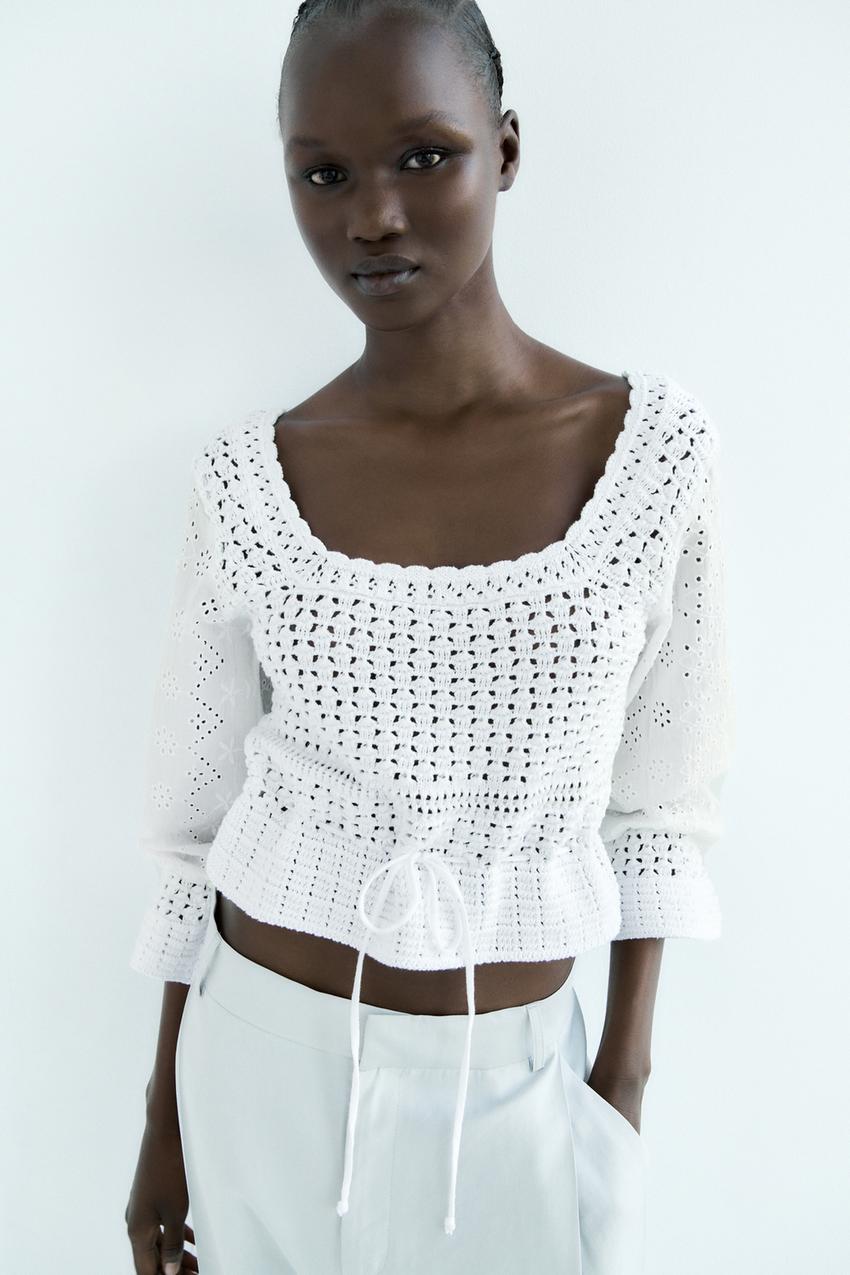 Knitted zara top Clearance