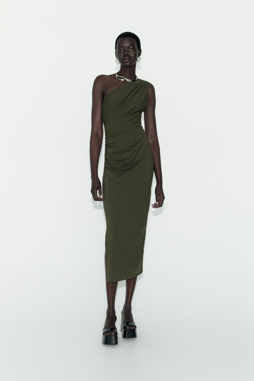 Zara short green dress Clearance