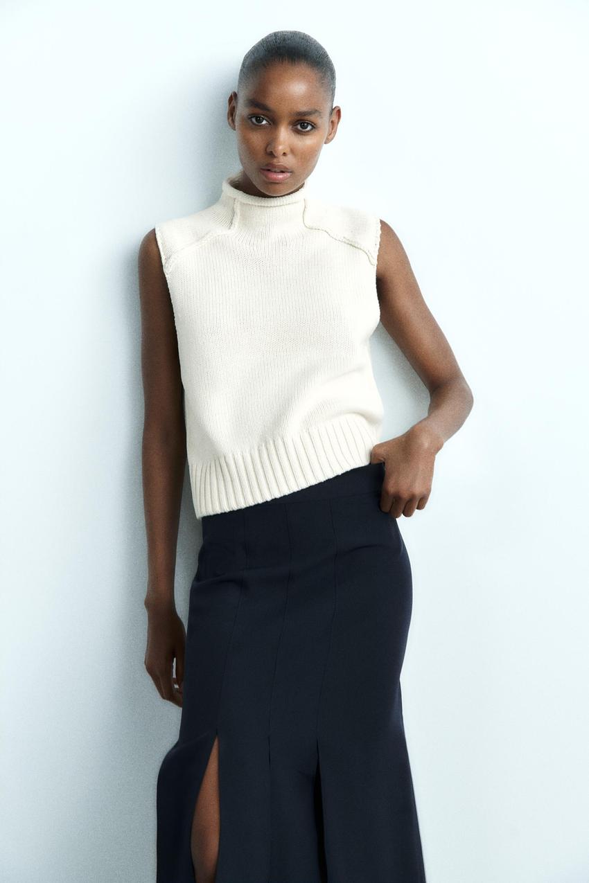 Zara high neck vest Clearance
