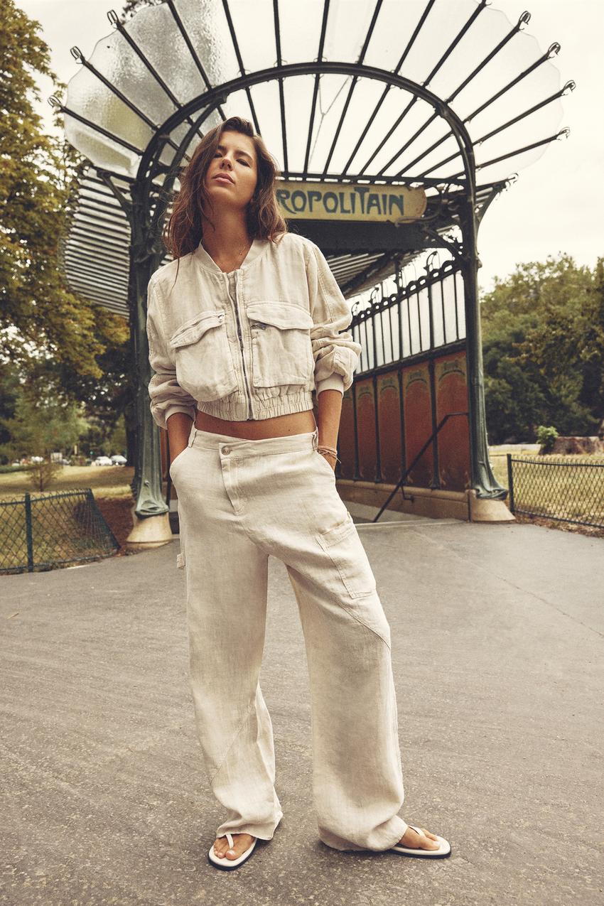 Asymmetric pants zara Clearance