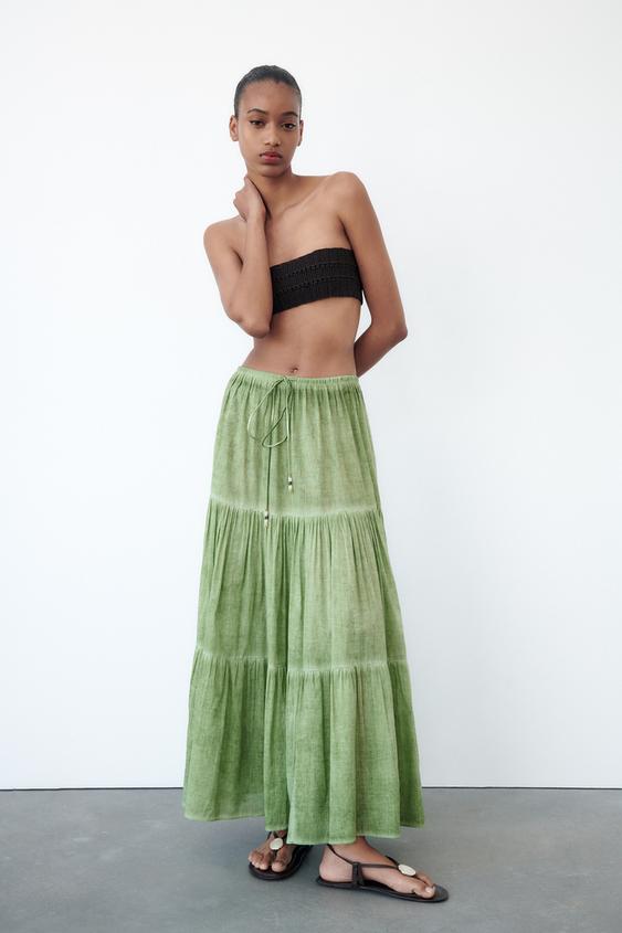 Styling Zara's Long Skirts