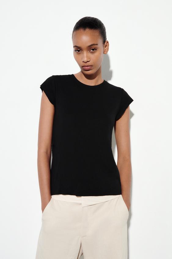 Zara plain black shirt Clearance