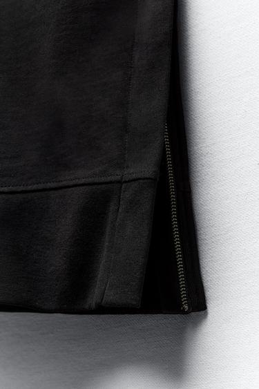 СВИТШОТ ИЗ ТЯЖЕЛОГО ХЛОПКА С КАПЮШОНОМ — Черный от Zara — Изображение 10