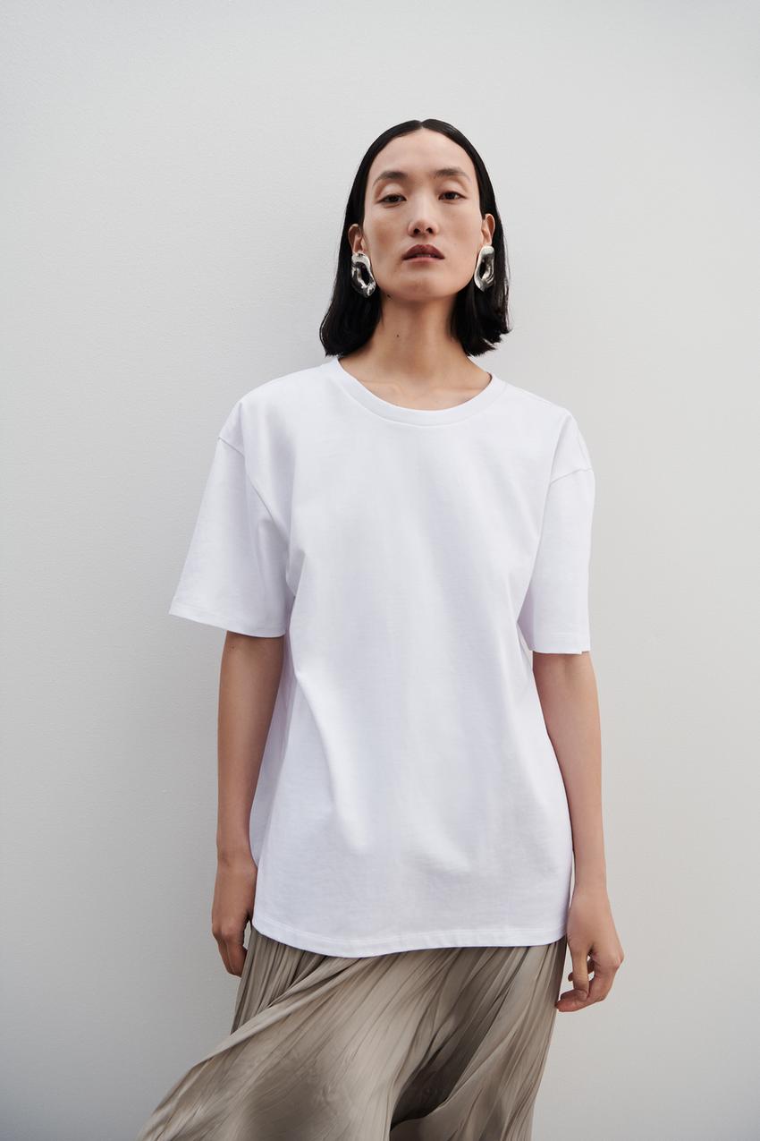 Zara white t Clearance