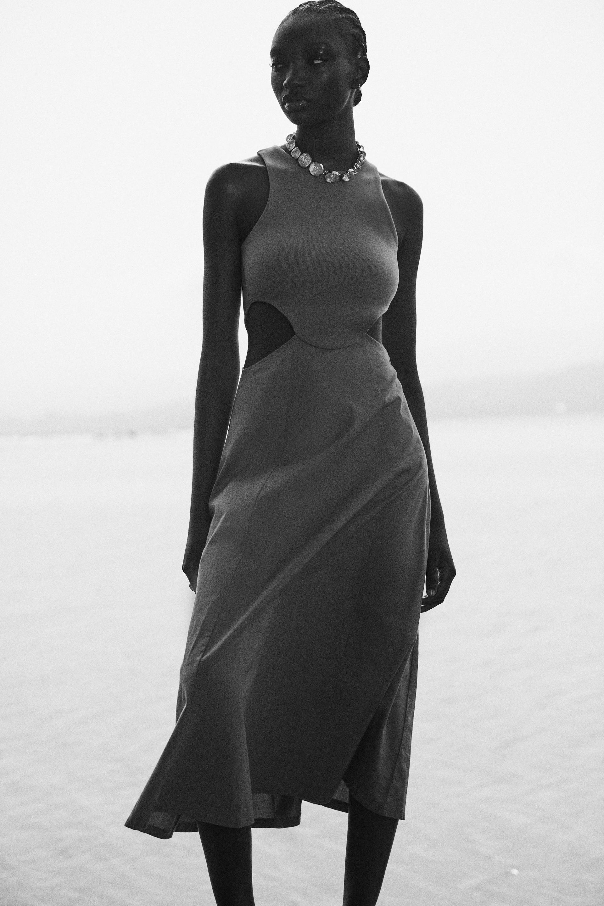 Zara long grey dress Clearance