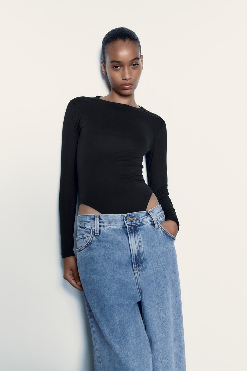 Long sleeve bodysuit zara Clearance