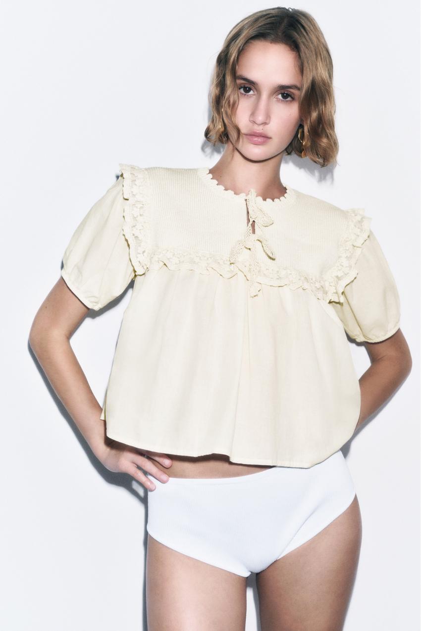 Zara tricot top Outlet