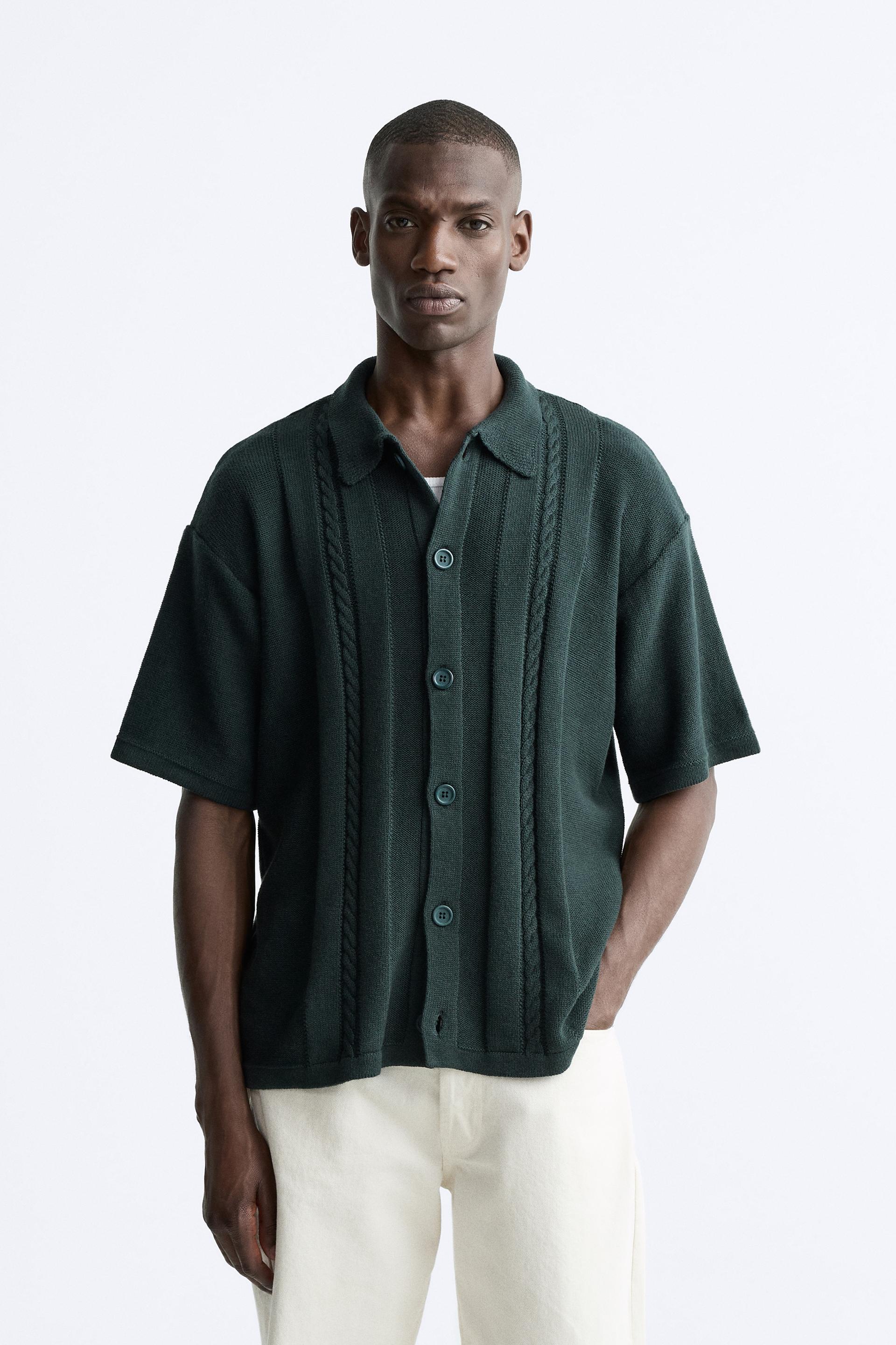 Camisa verde tigres zara cheap