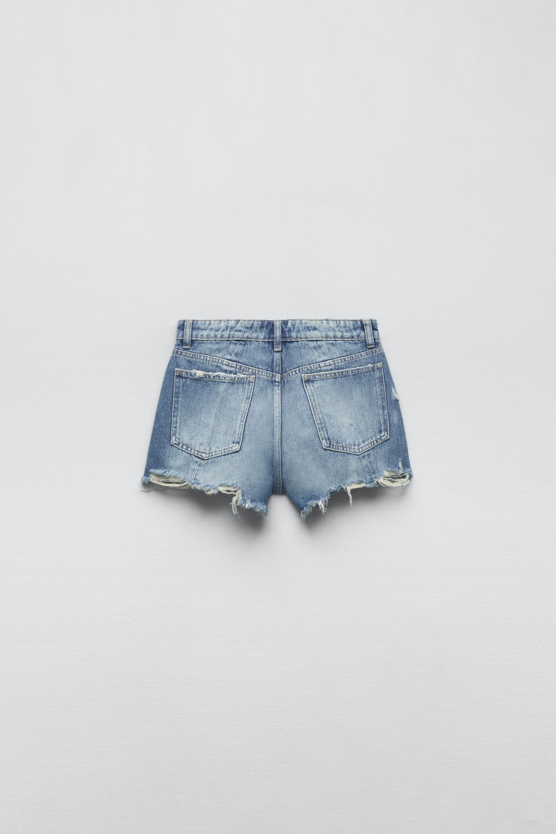 Zara patchwork shorts Clearance