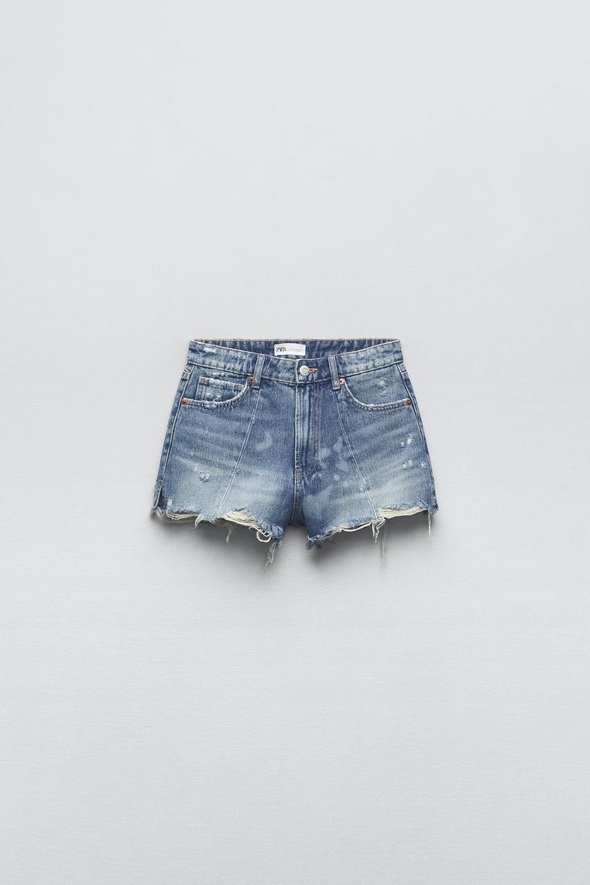 Zara patchwork shorts Clearance