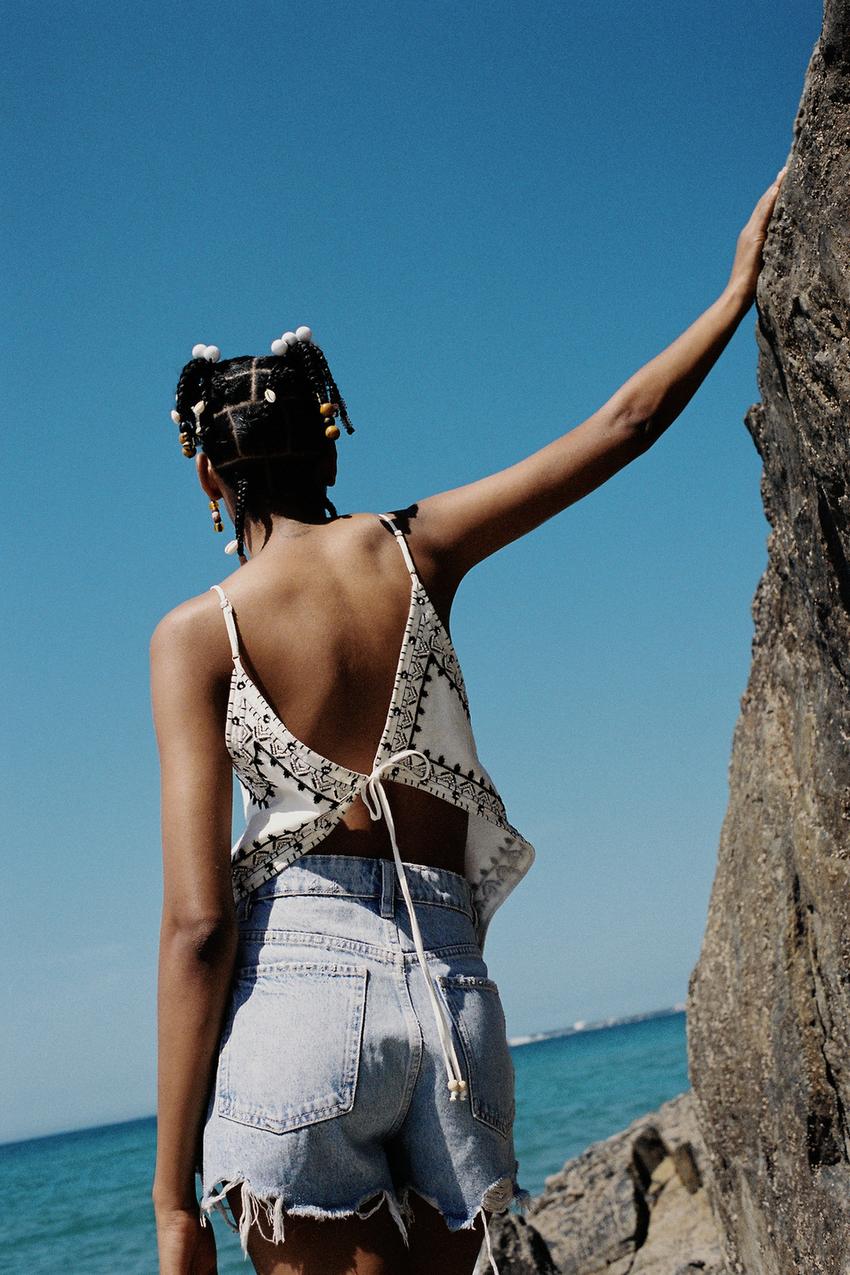 Zara high rise short Clearance