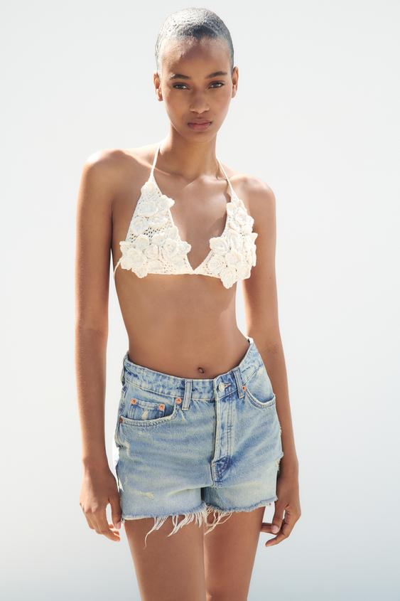 Zara high rise curvy shorts Clearance