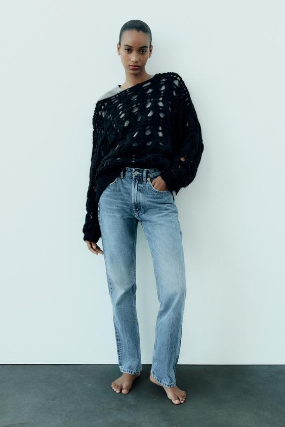 Straight fit zara jeans Clearance