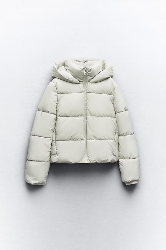 GEWATTEERDE ANORAK WIND PROTECTION - Lichtgrijs van Zara - Afbeelding 3