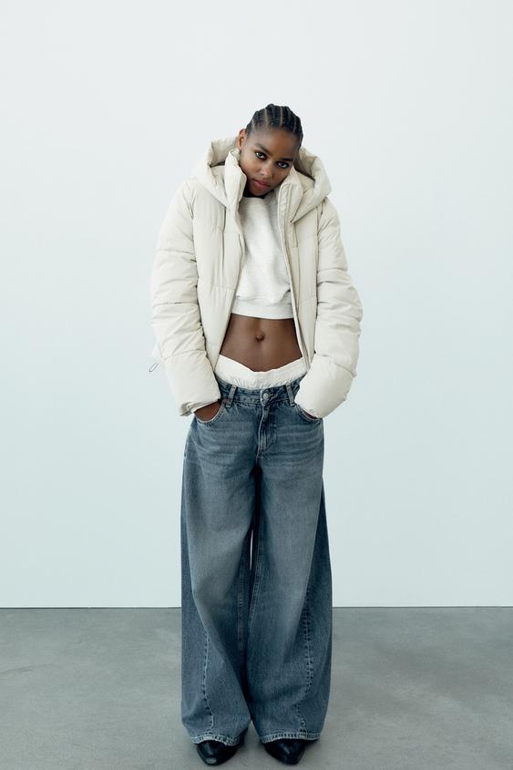 Zara grey puffer Clearance