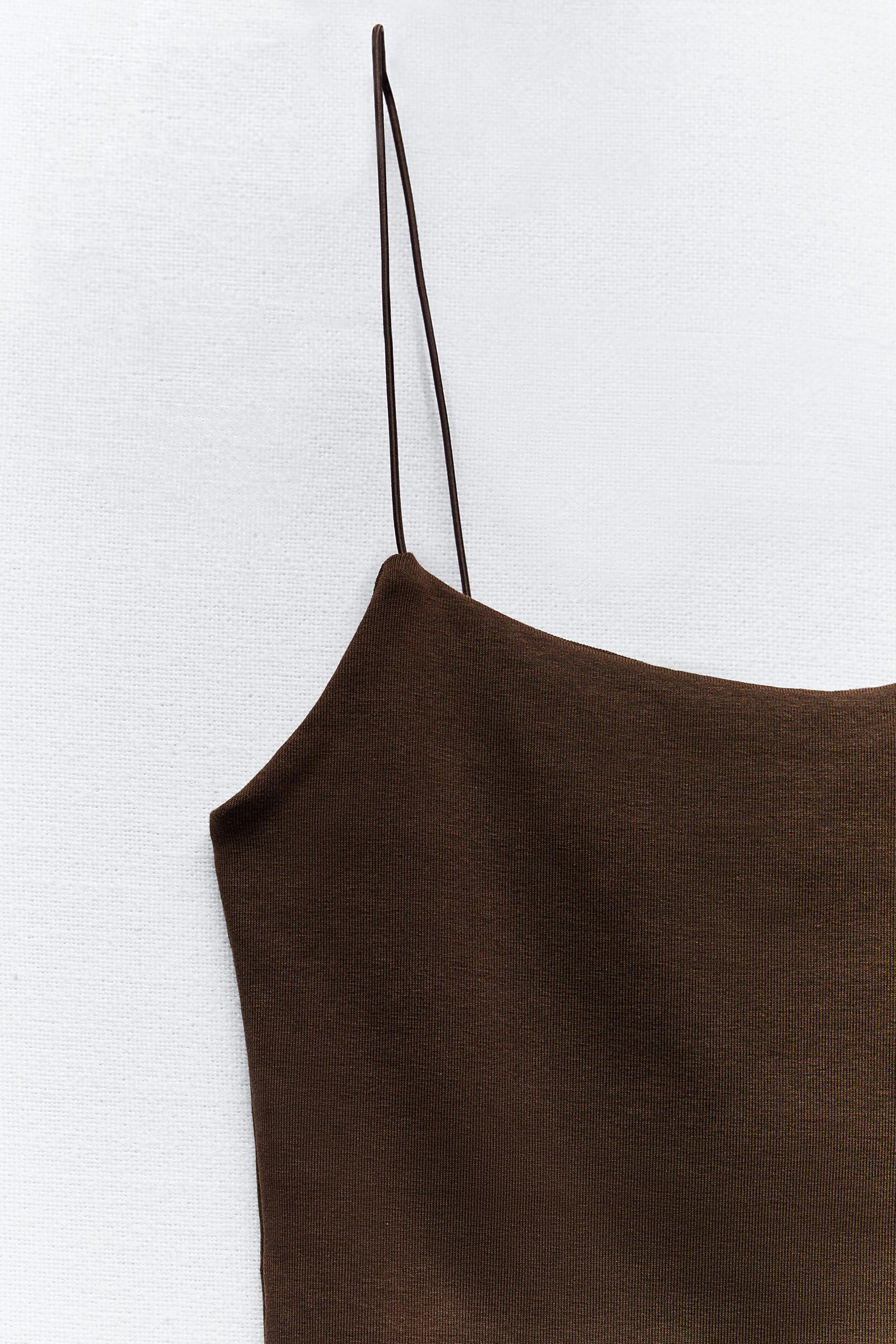 Zara brown tank top Clearance