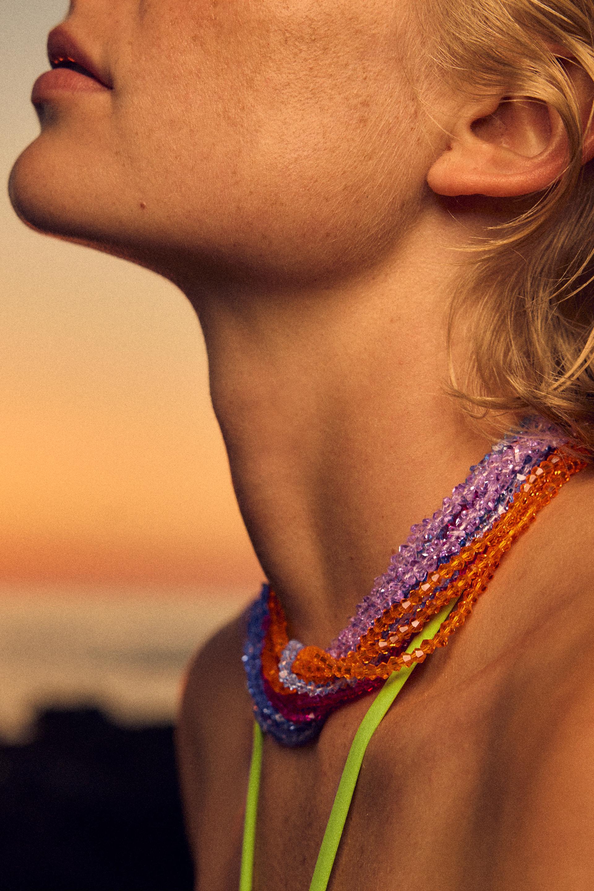 Zara beaded necklace Clearance