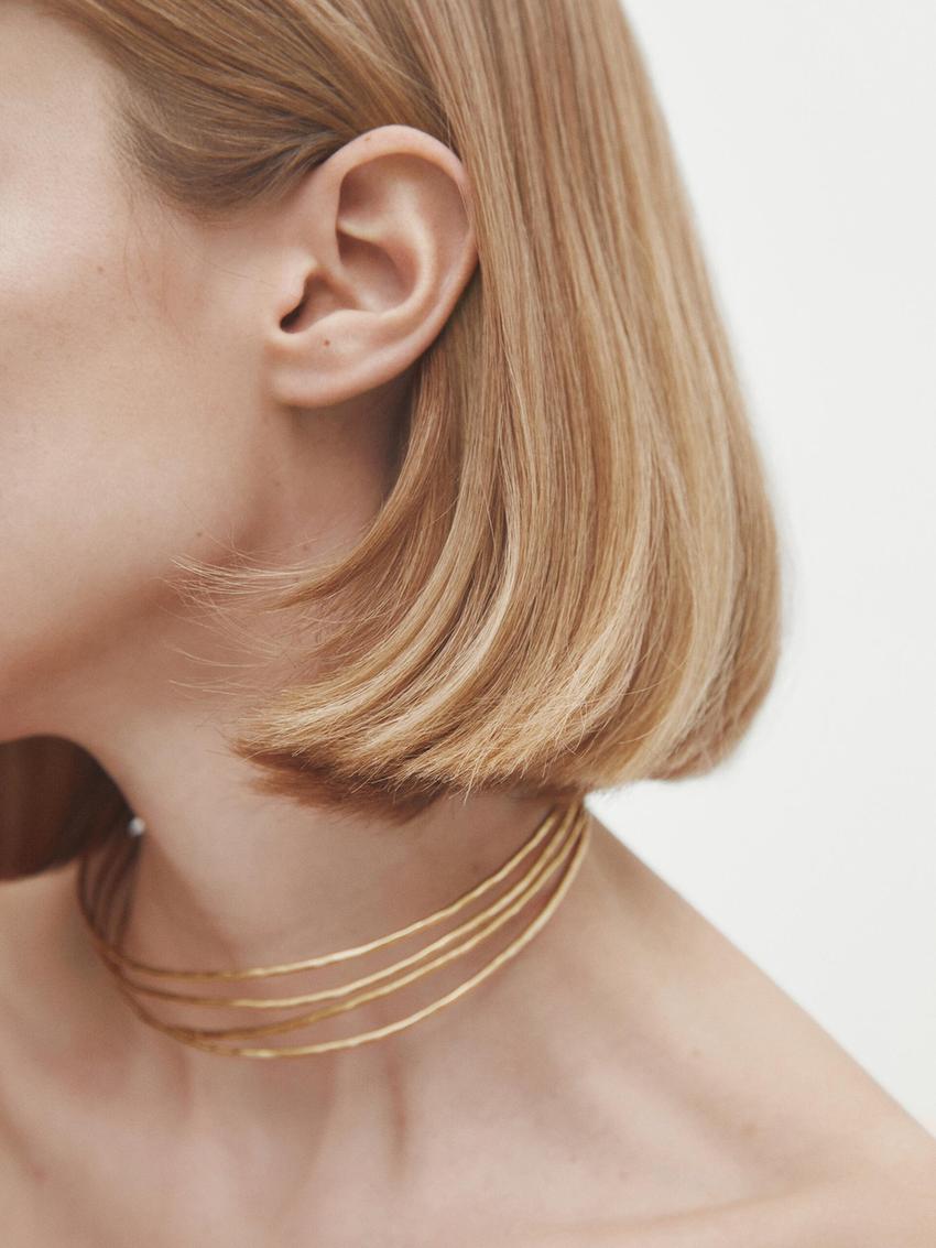 Zara gold necklace Clearance