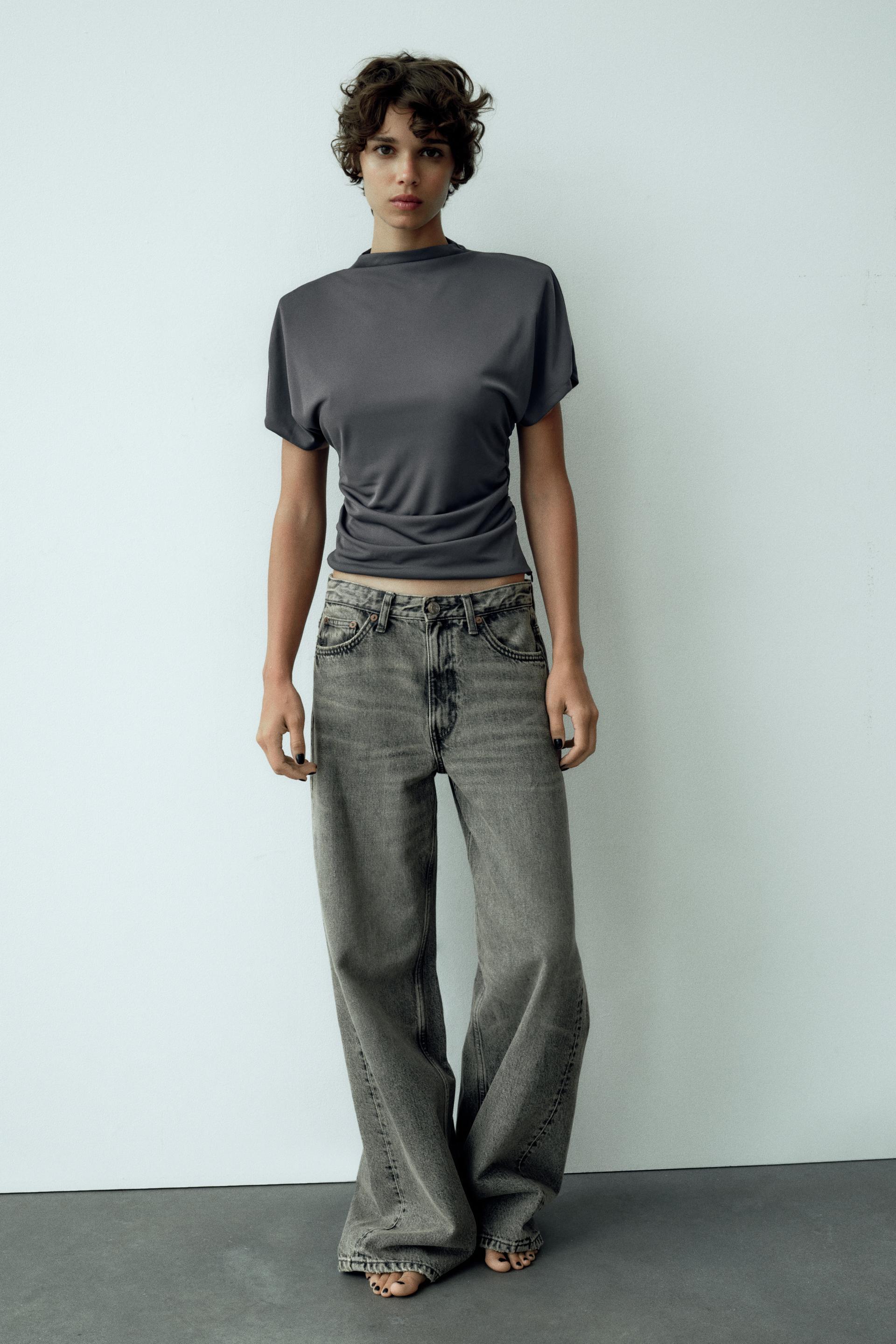 Ruched zara top Clearance