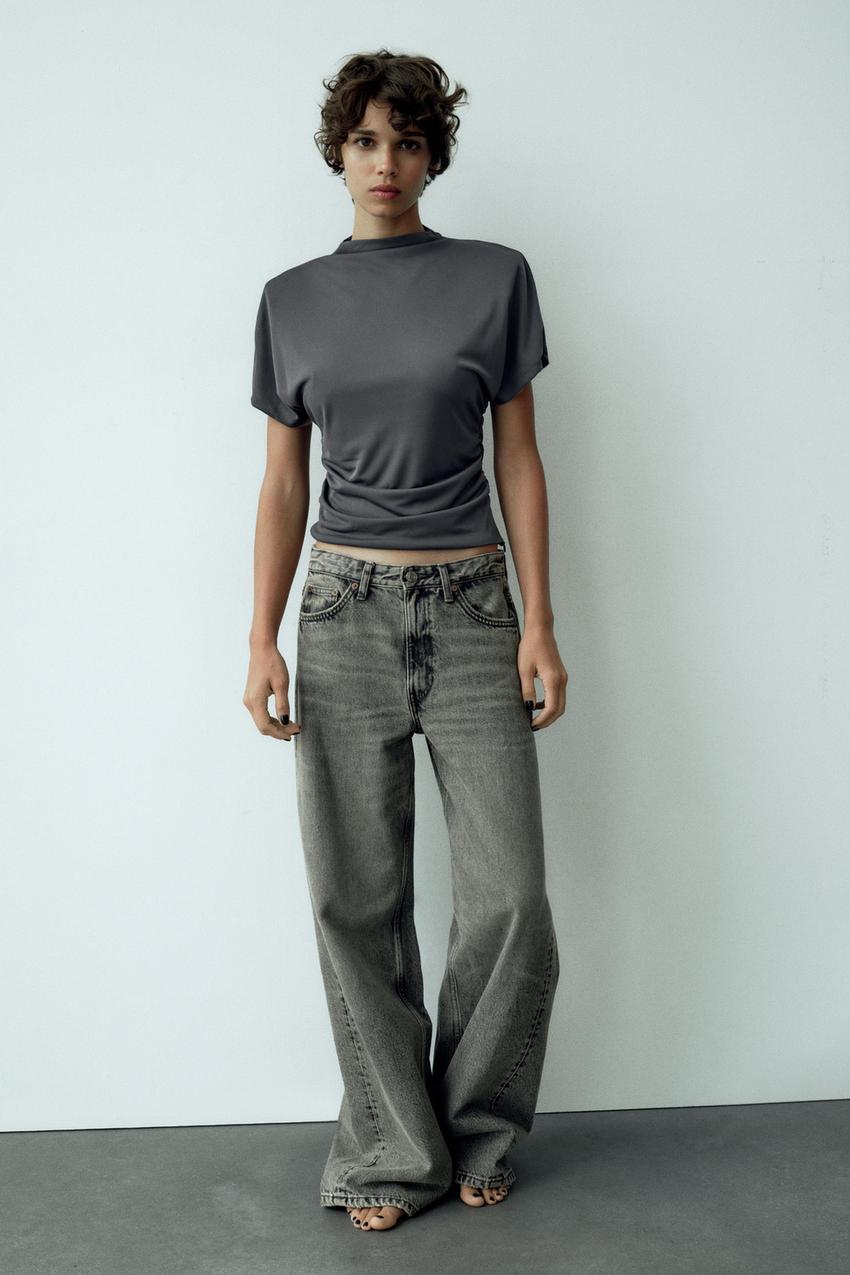 Zara ruched tops Clearance