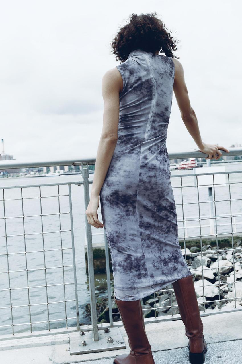 Zara womens midi dresses Clearance