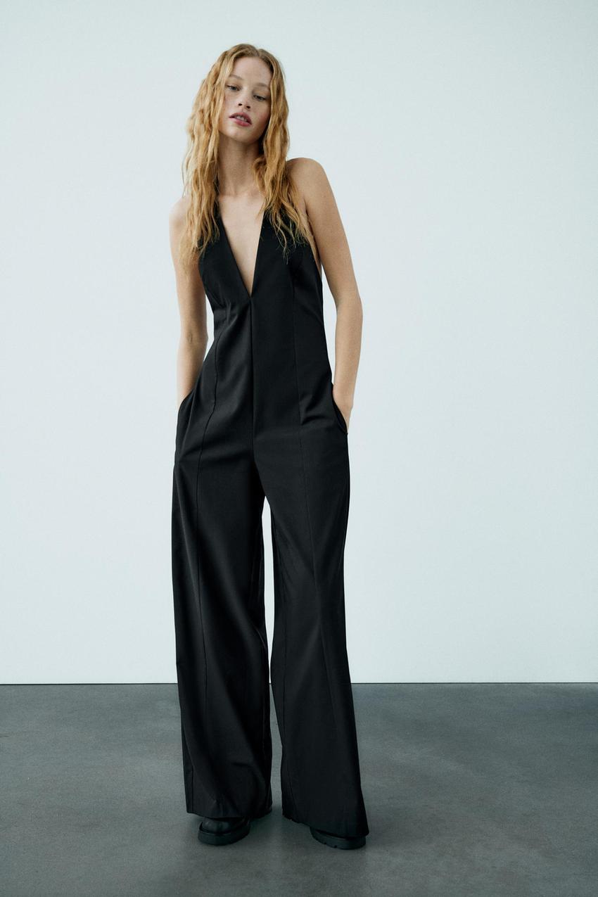 Zara wide leg jumpsuit Clearance
