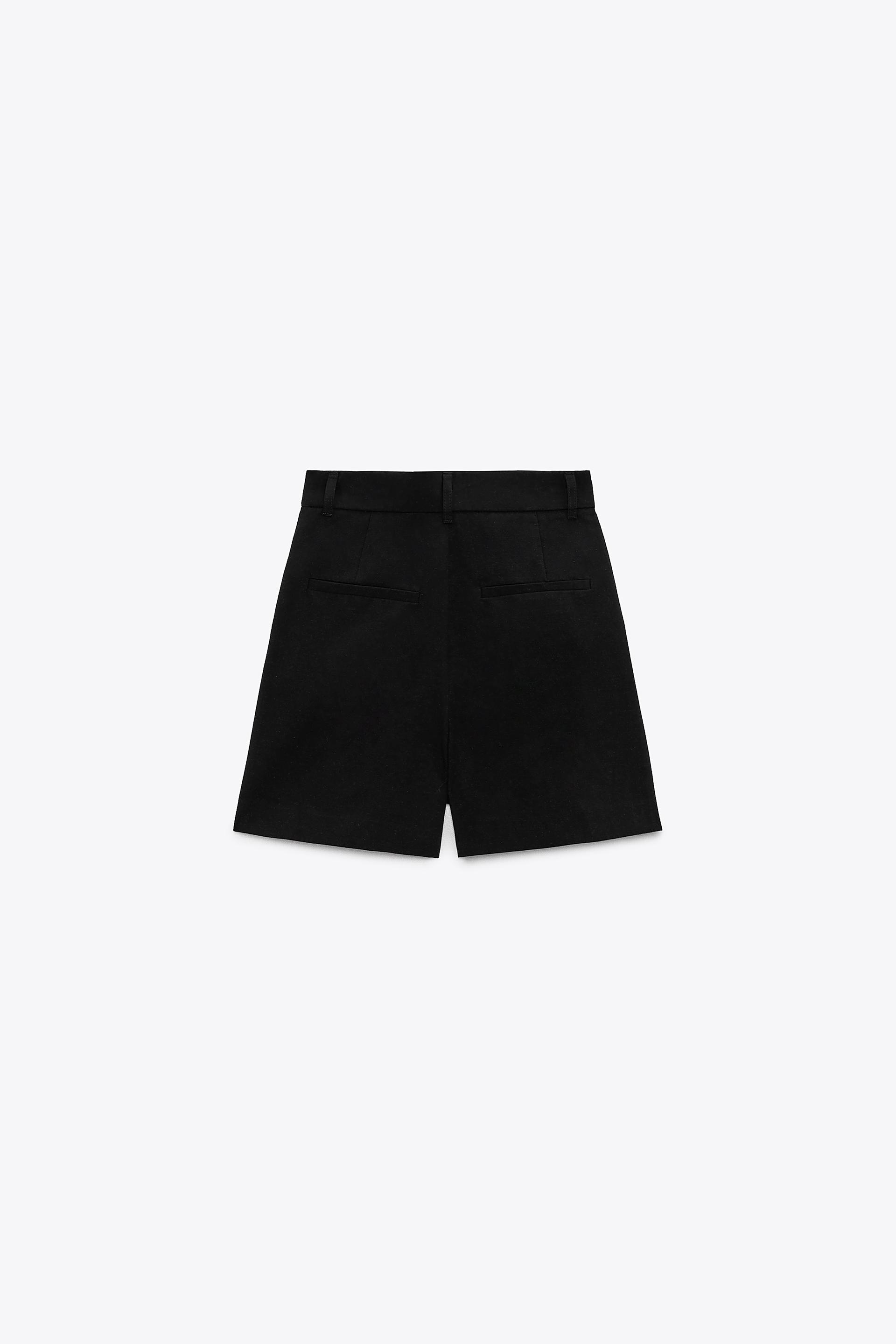 Zara basic black shorts Clearance