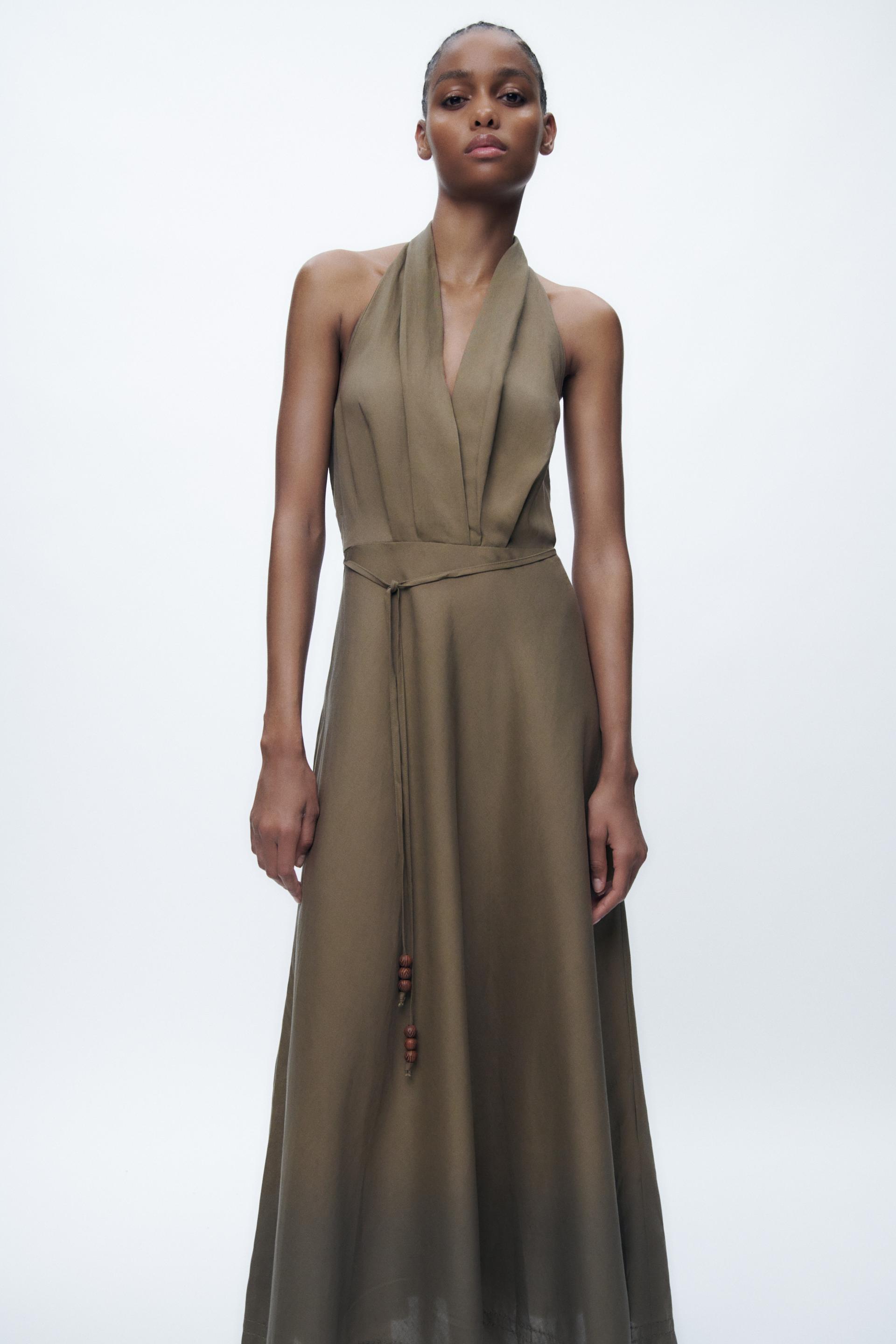 Zara cross neck dress Clearance