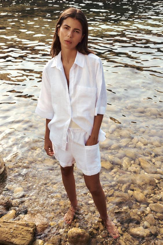 LINEN SHIRT WITH POCKET