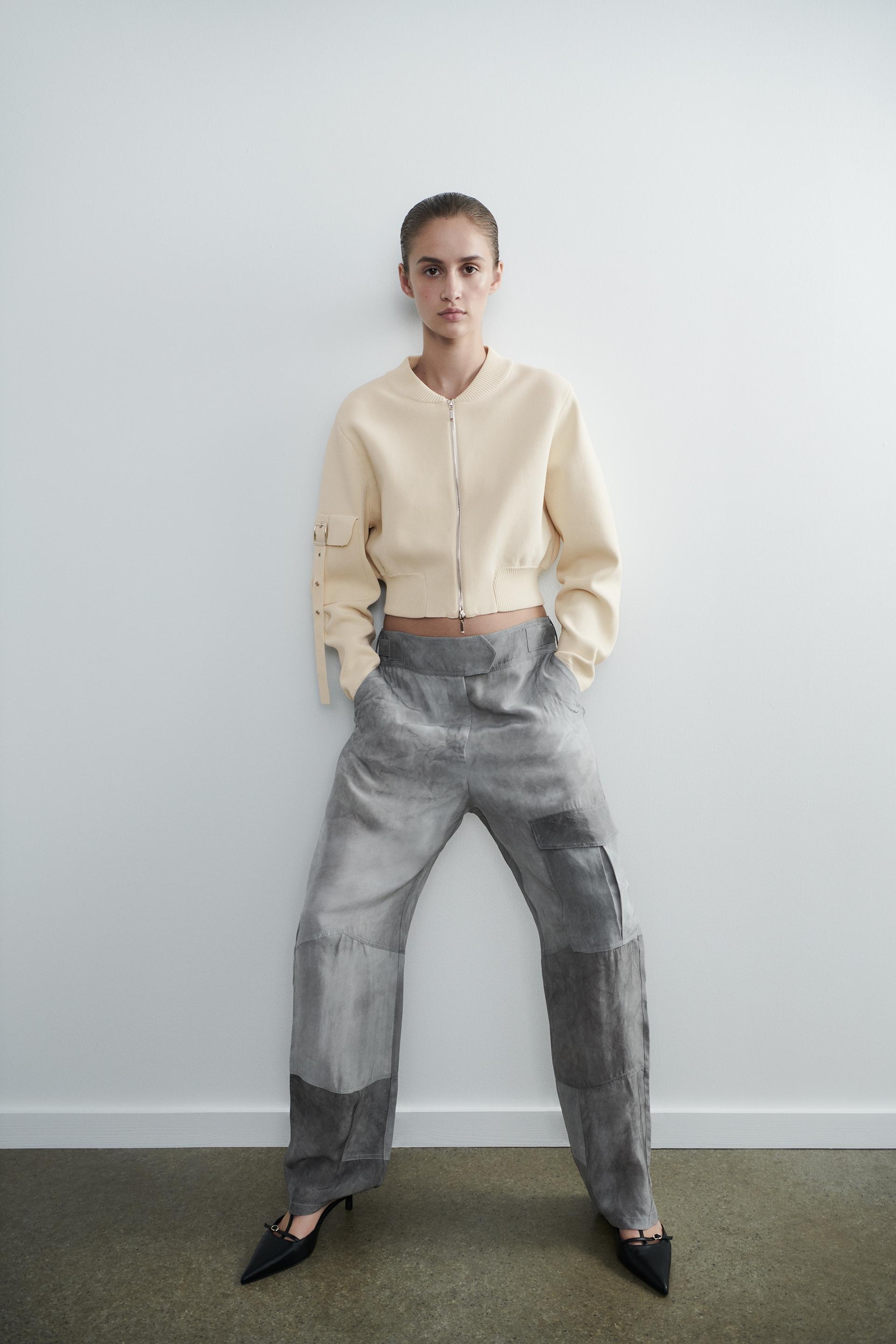 Zara knit bomber jacket Clearance