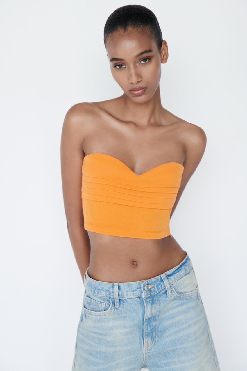 Zara lace bandeau top Clearance