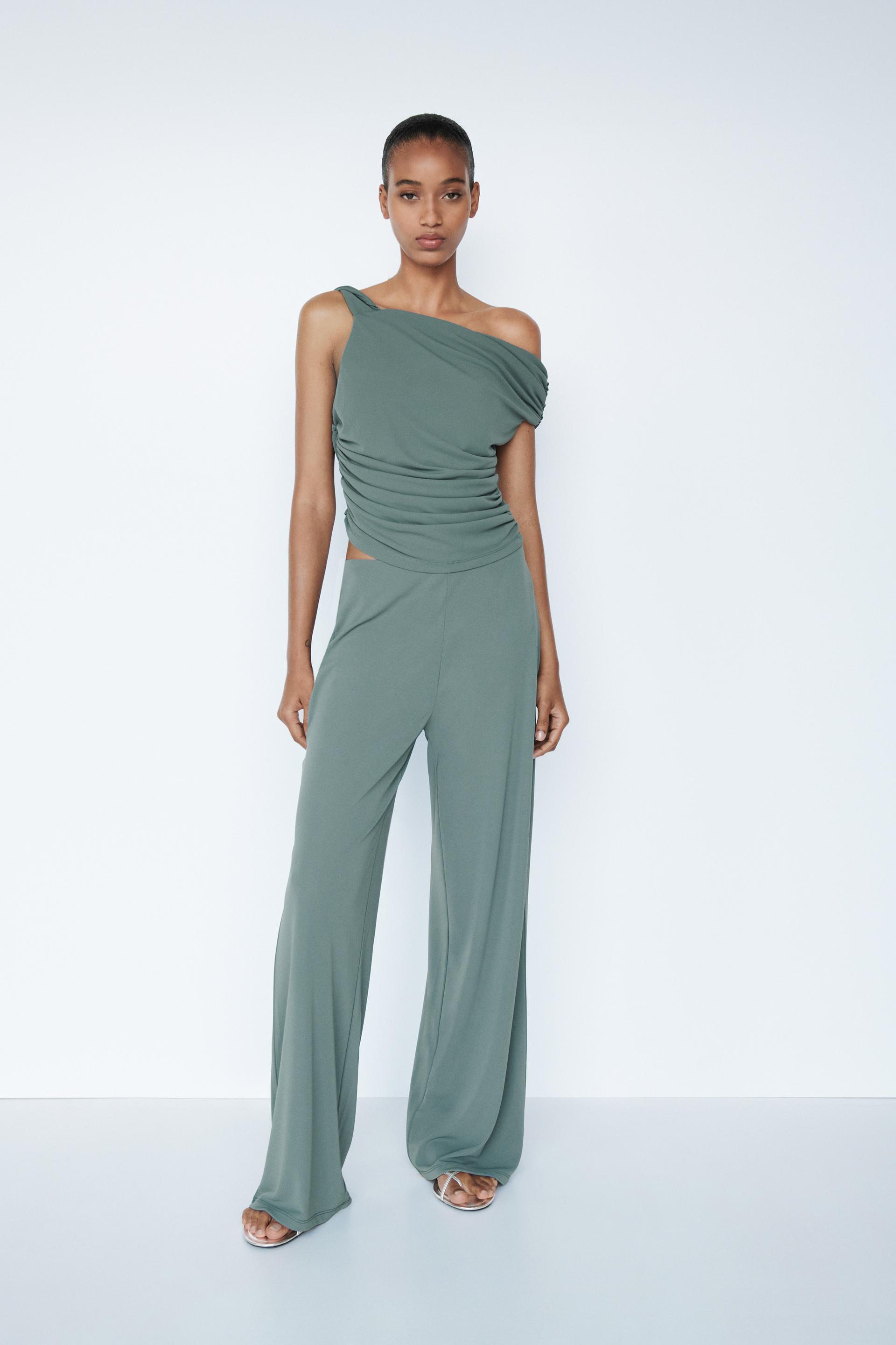 Ruched stretch top zara Clearance