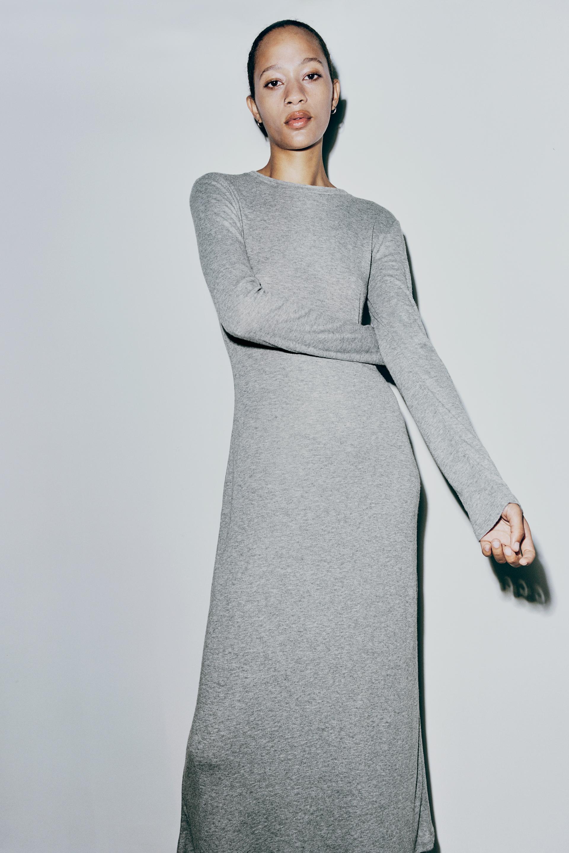 Zara long grey dress Clearance