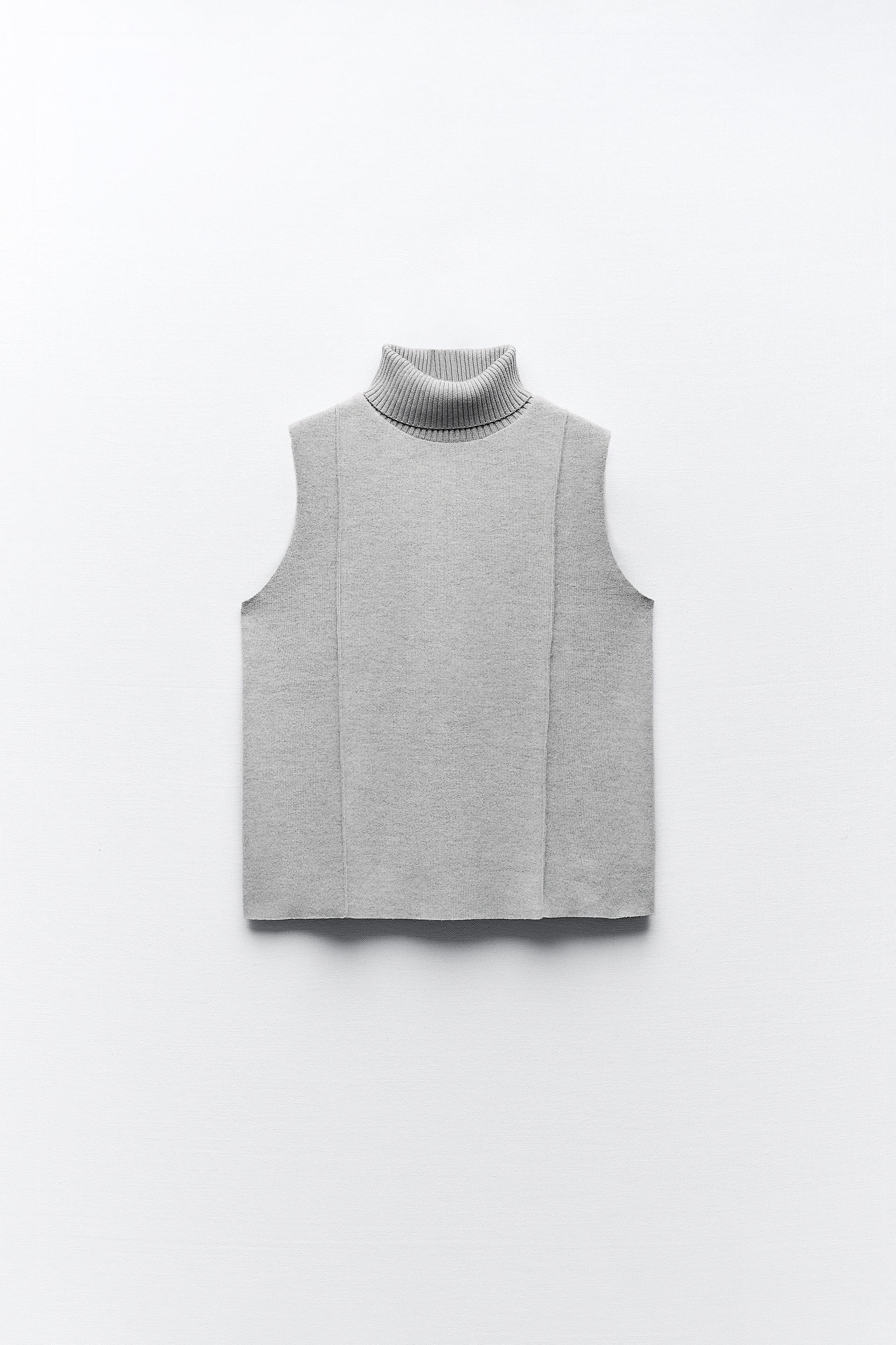 Turtleneck vest zara Clearance