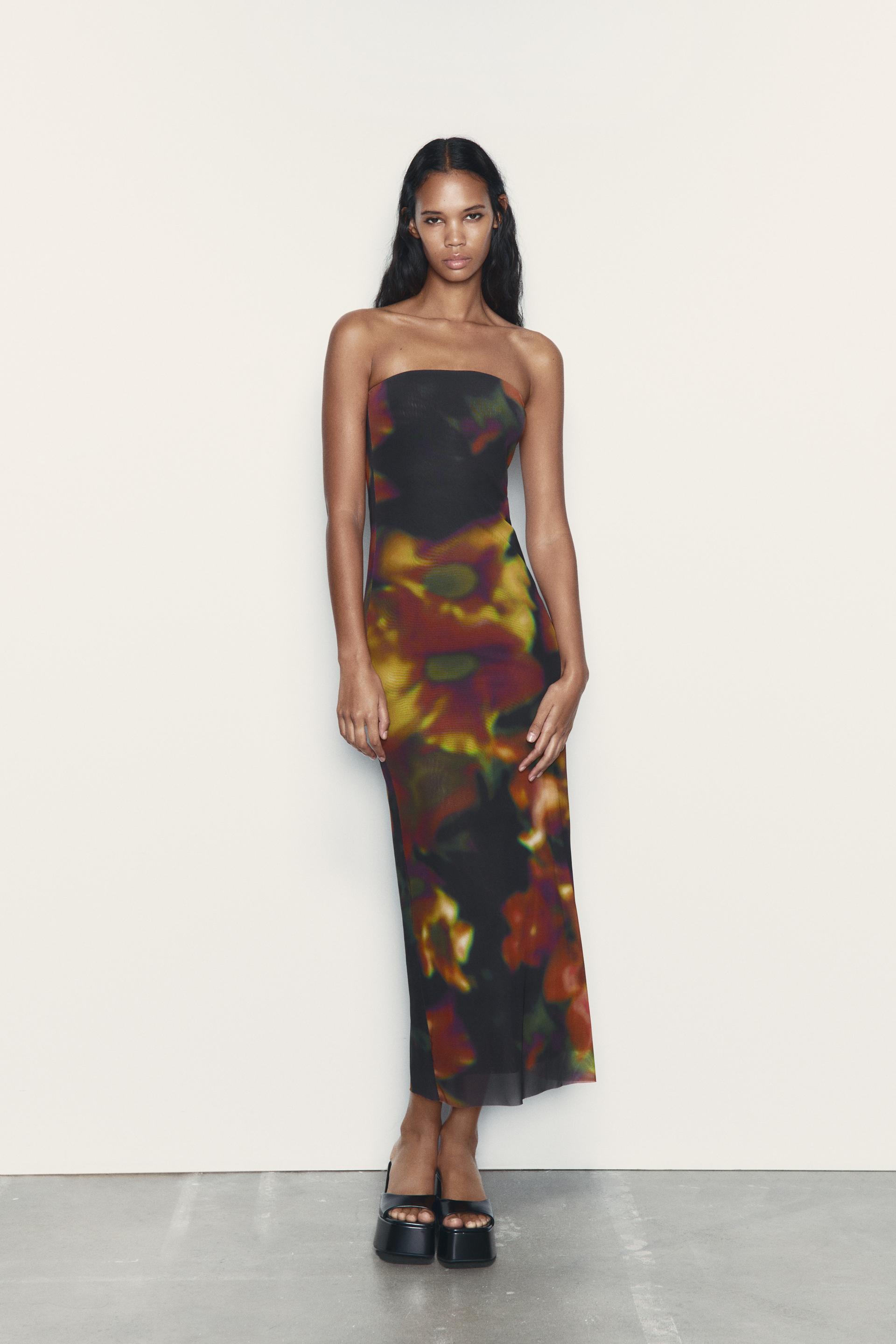 Zara tie waist dress Clearance