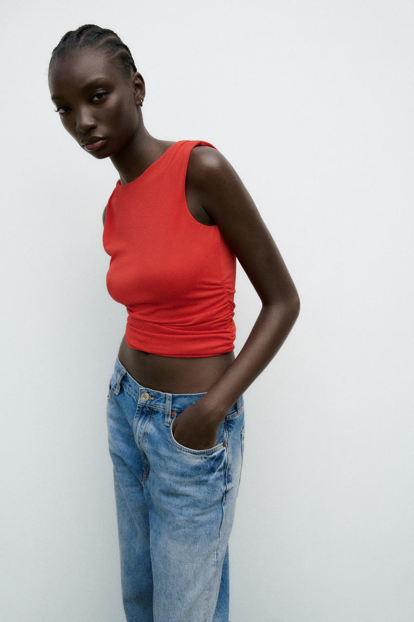 Zara top red Clearance