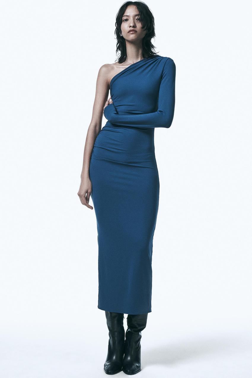 Zara blue asymmetric dress Clearance