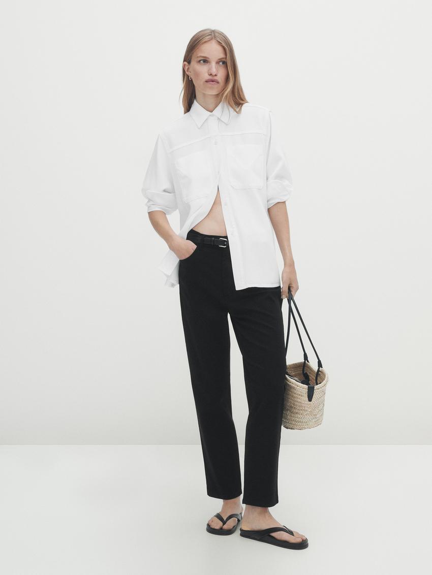 Zara mid rise trousers Clearance