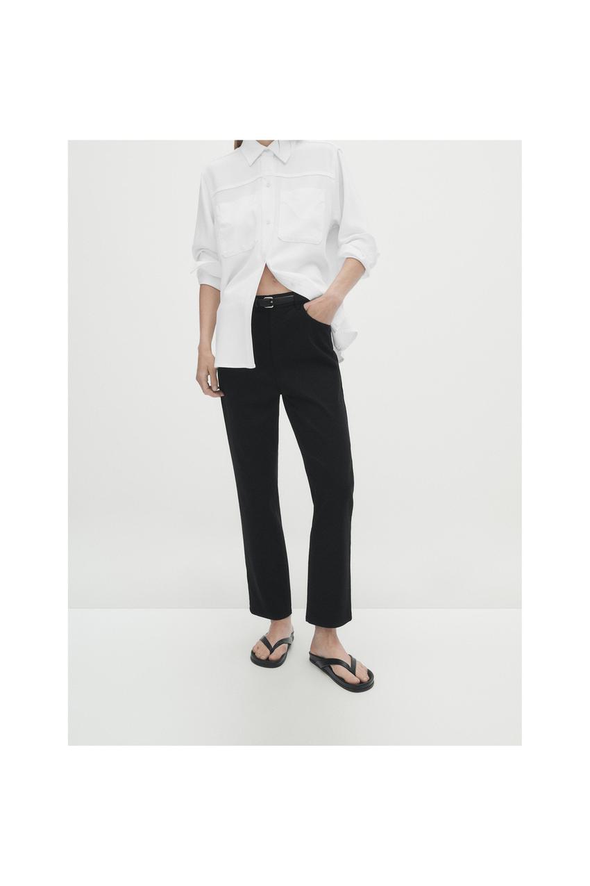 Zara mid rise trousers Clearance