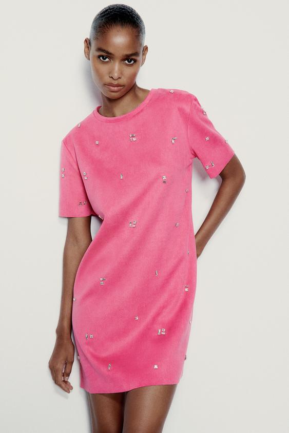 Zara bubblegum pink dress Outlet