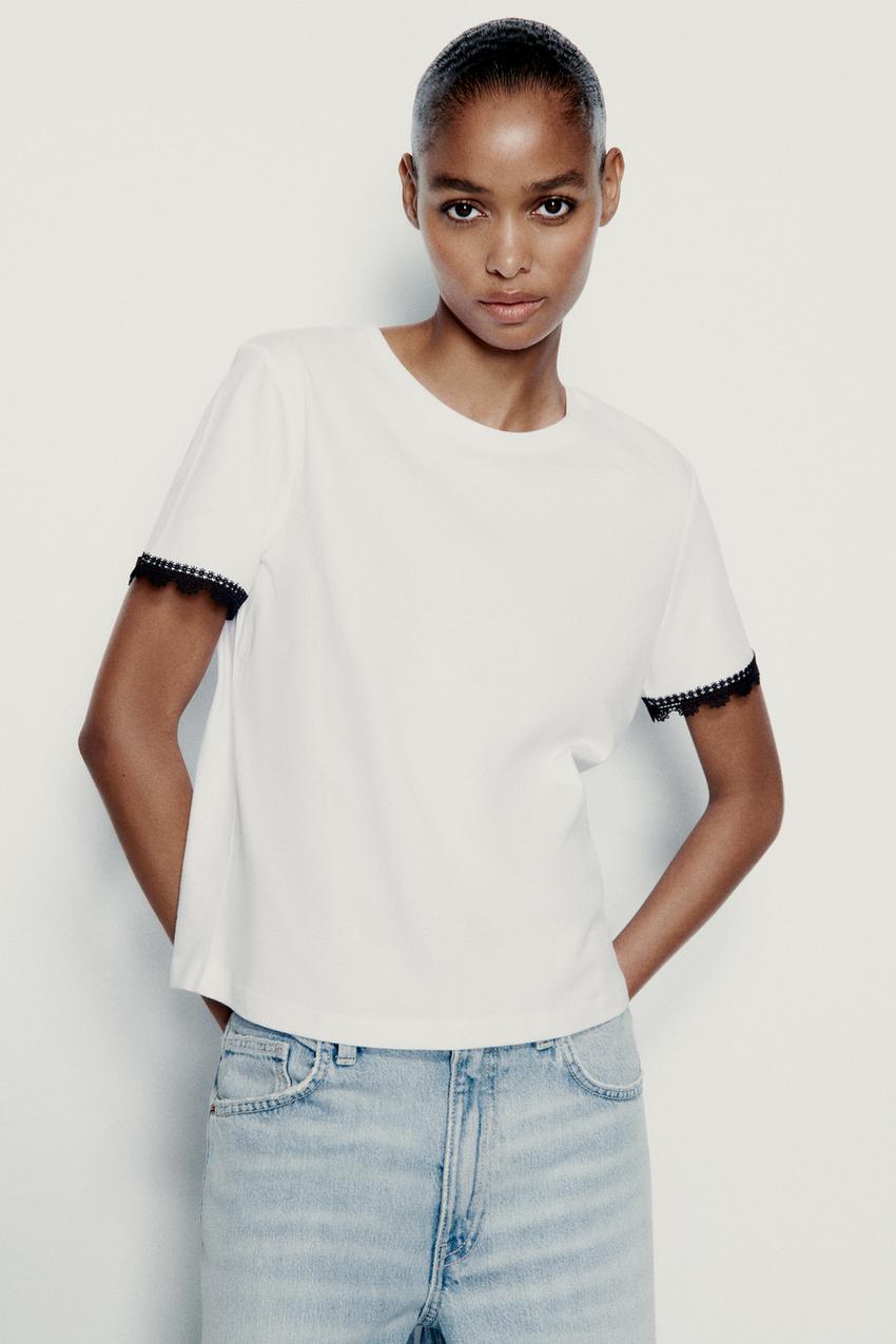 Zara t shirt regular fit Clearance