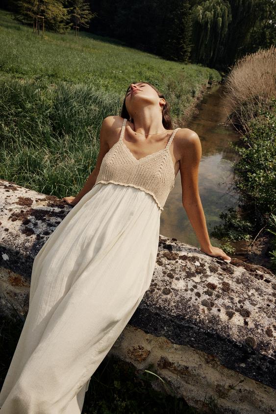 White zara summer dress Clearance