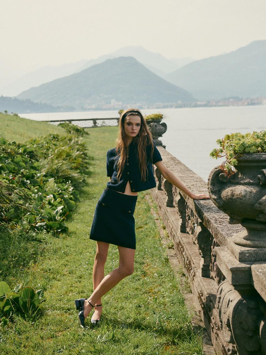 Textured skirt zara Clearance