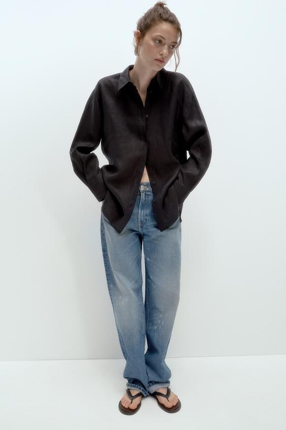 BUTTON-UP LINEN SHIRT