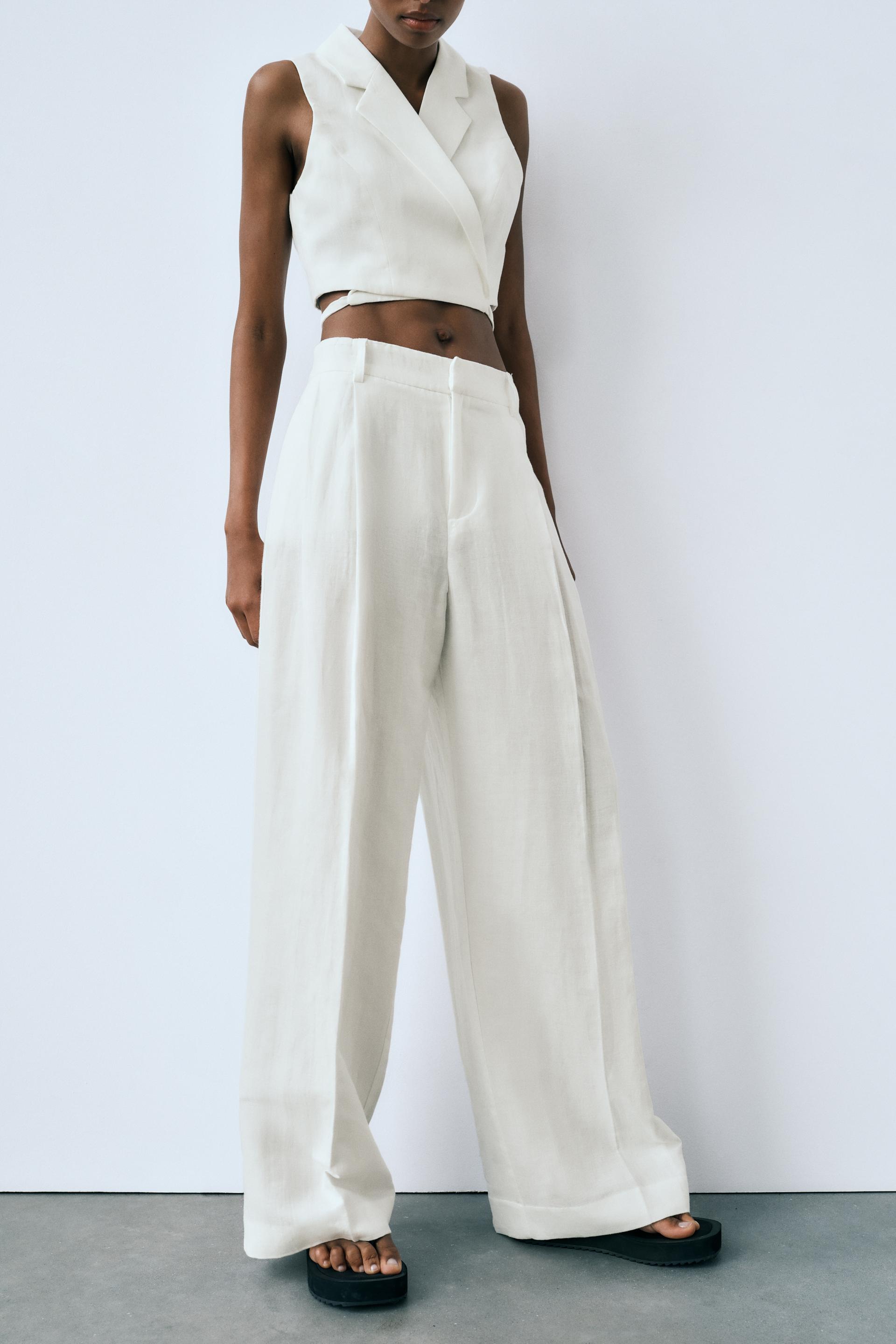 Zara ladies linen trousers Clearance