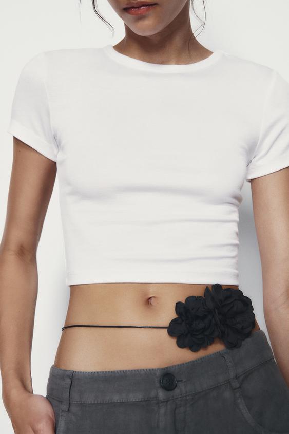 Zara basic crop Clearance