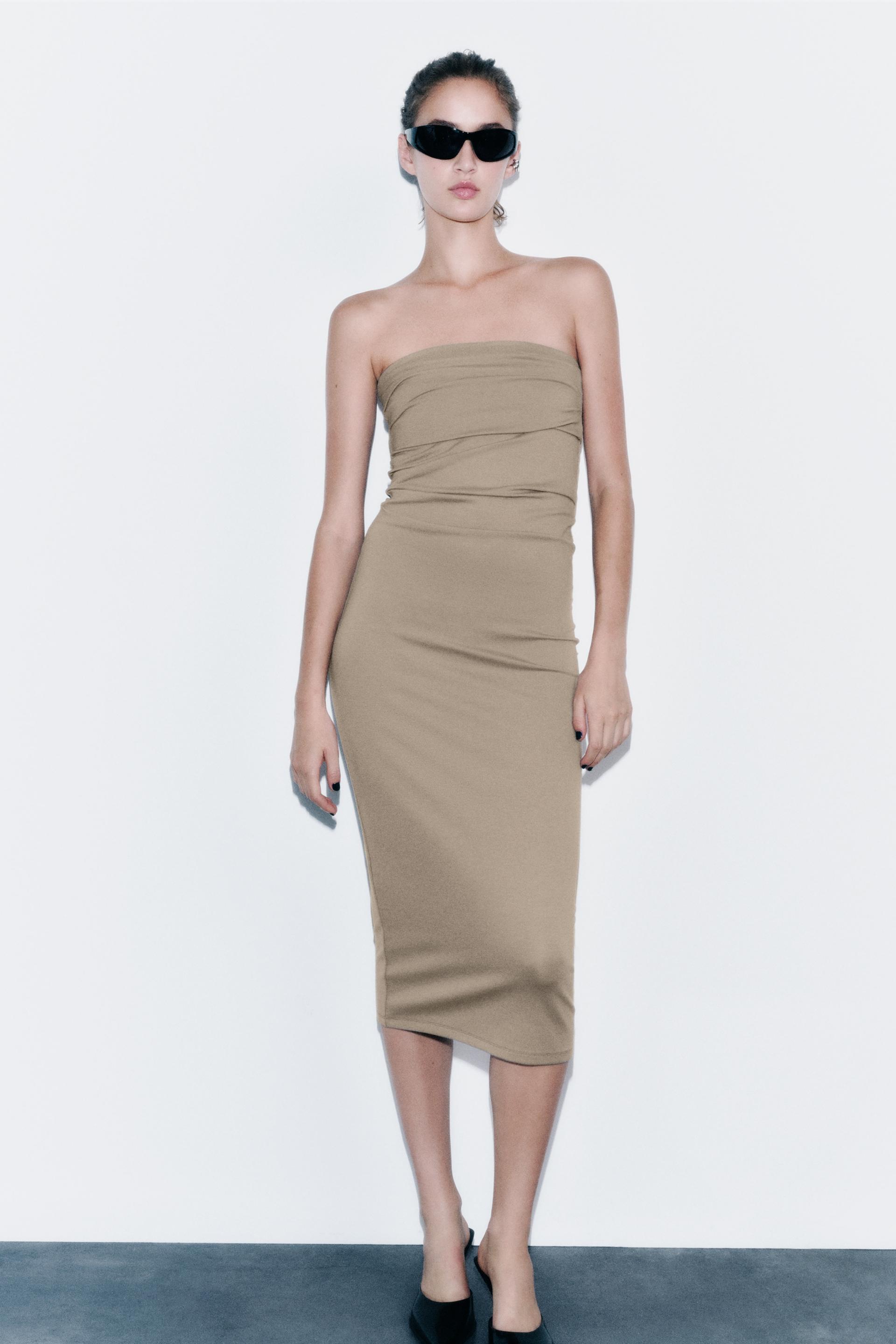 Zara fitted mid length dress Clearance