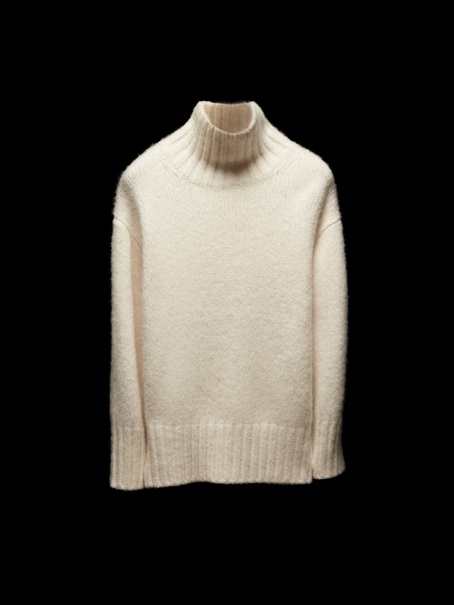 Rust Sukkerrør Repræsentere Knit high neck sweater - Limited Edition - Ecru | ZARA United States