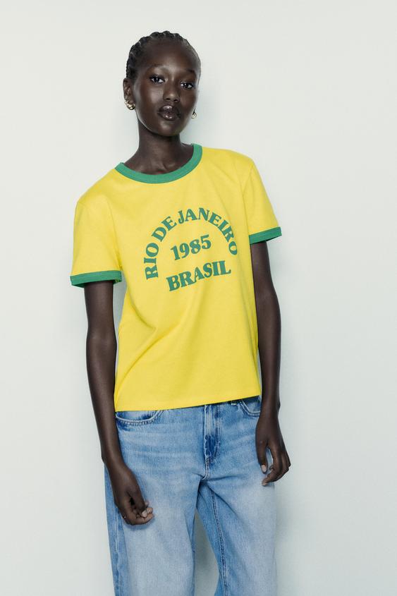 Summer t shirts women's zara Clearance