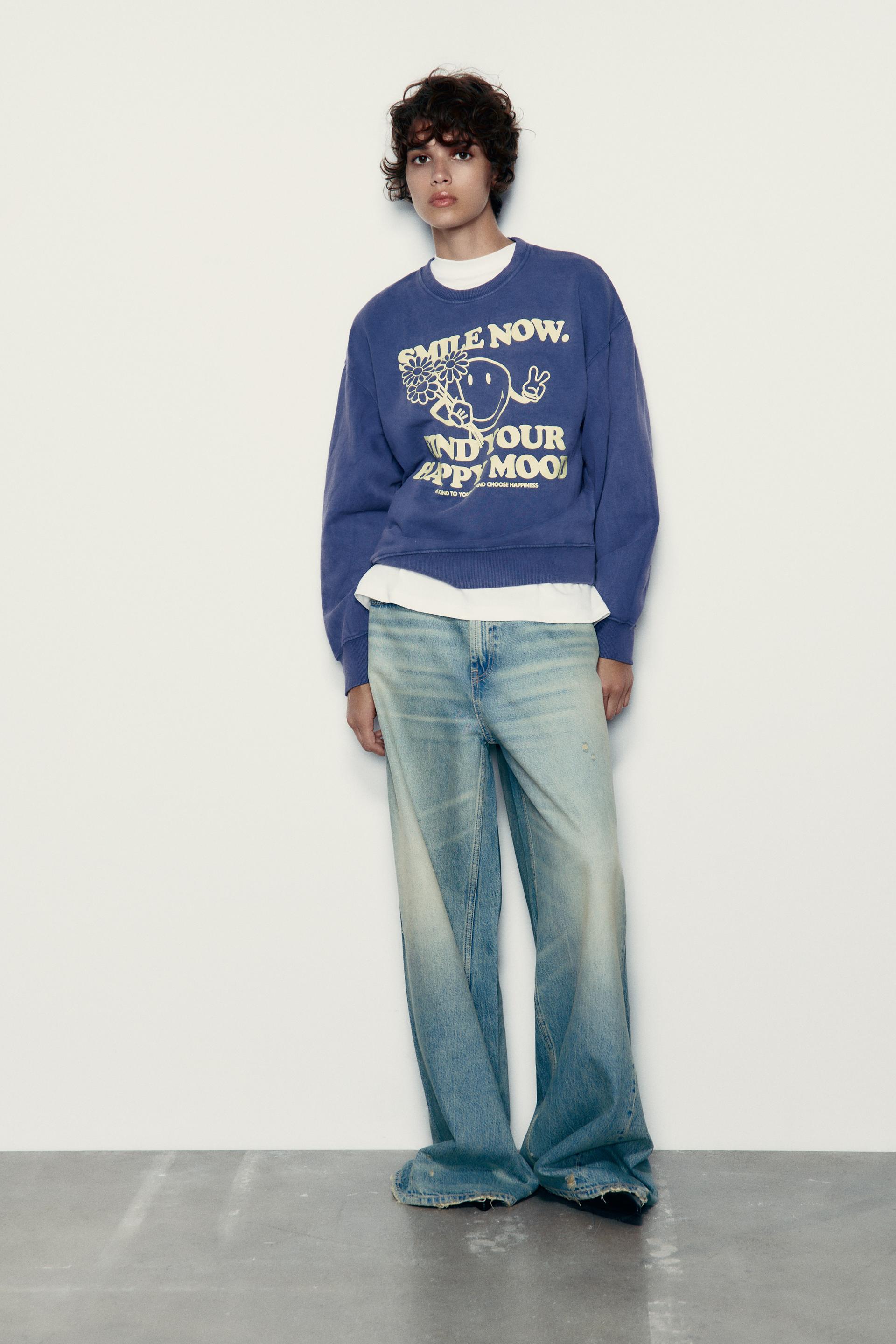 Smiley sweater zara Clearance